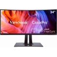 thumbnail image 1 of ViewSonic VP3481a ColorPro 34 pouces WQHD+ Moniteur incurvé avec FreeSync, rafraîchissement 100 Hz, USB C (90 W), 100 % sRGB, HDR10, RJ45, mode daltonisme, étalonnage matériel pour vidéo et graphiques, 1 of 8