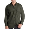 thumbnail image 3 of Dickies Chemise de Travail à Manches Longues pour Homme, 2T, Vert Olive, 3 of 5