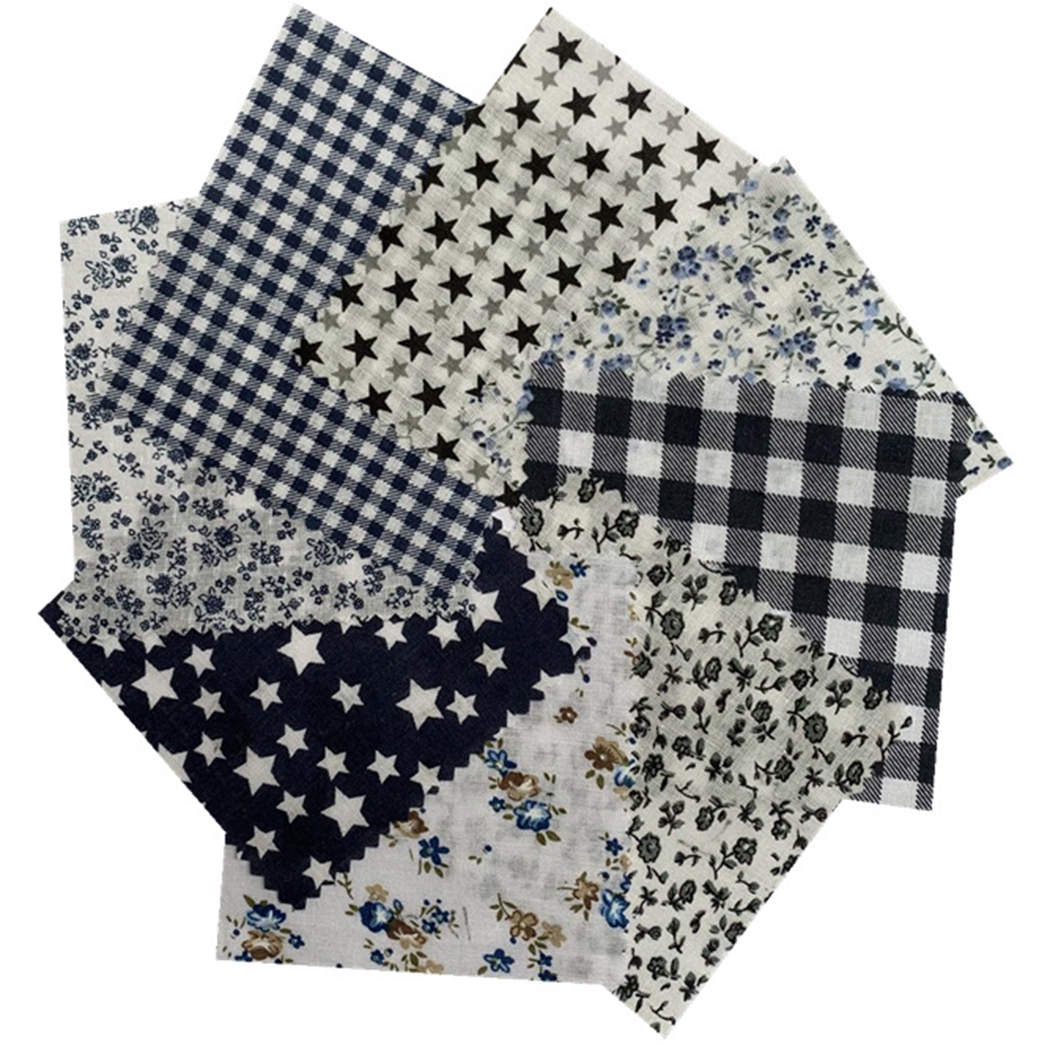 8PCS Cotton Fabric Creative Pattern-Printing Craft Fabric DIY Sewing Fabric