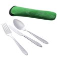 thumbnail image 3 of TIMIFIS Travel Cutlery Stainless Steel Fork Spoon Chopsticks Travel Camping Cutlery Eyeful 3Pc Kitchen Appliances, 3 of 4