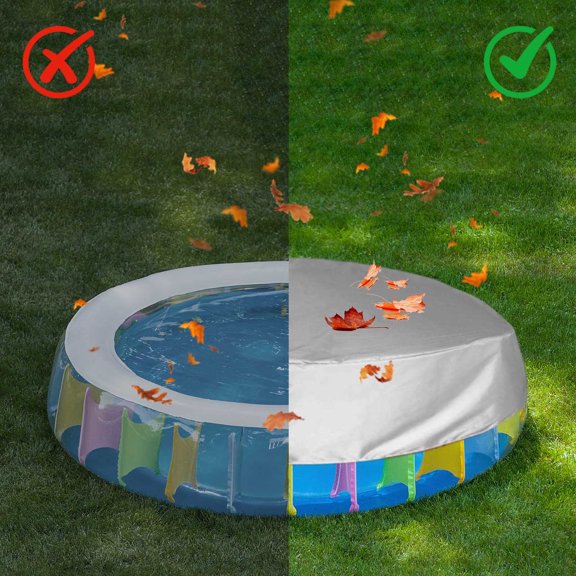 Housses pour Piscine Extérieure - Housses Rondes contre le Soleil / Pièces de Rechange et Accessoires Pliables et Imperméables pour Spa et Amateurs de Jardin