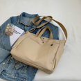 thumbnail image 3 of Canvas Crossbody Bags All-match Lady Shoulder Handbag Simple for Female Shopping, 3 of 9