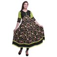 thumbnail image 1 of Bimba Kurtis Indiennes pour Femmes Imprimées, Kurti Anarkali Ligne A, Robe Décontractée, 1 of 5