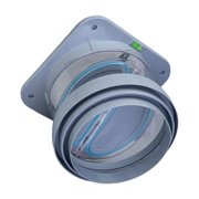 Thinsony Duct Adaptor Butterfly Check Valve for Range Hoods Kitchen Exhaust Fans Gray S Gray S