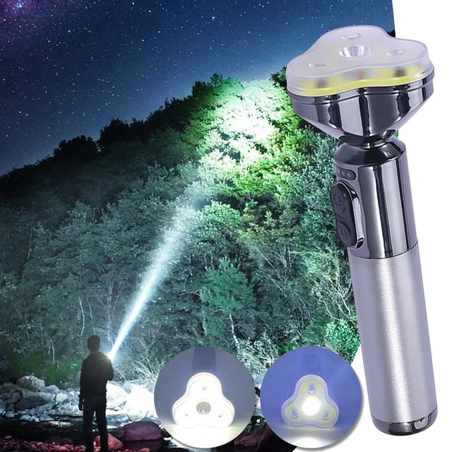 Dvkptbk Flashlight Led Strong Light Portable Searchlight Outdoor Camping Tent Lamp Type-C Electrodeless Dimming Warm Light Lamp Camping Essentials