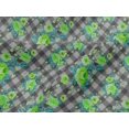 thumbnail image 4 of oneOone Viscose Jersey Fabric Leaves & Floral Check Fabric Prints By Yard 60 Inches Wide, 4 of 5