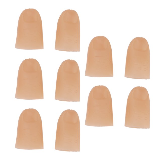 Finger Light Up Thumb, Fake Finger Lights 4.5cm pour les Concerts Rouge, Vert, Jaune, Bleu, Coloré, Blanc