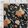 thumbnail image 2 of oneOone Viscose Chiffon Black Fabric Asian Chinese Dress Material Fabric Print Fabric By The Yard 42 Inch Wide, 2 of 4