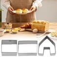 thumbnail image 2 of Kitchen Biscuit Moulds Christmas House Cookie Cutter Cookie Tool Cookie Cutter Baking Tool Cookie Set Stainless Cookie Cutter Cake Cookie Ring Baking Tool, Kitchen Biscuit Moulds, 2 of 9