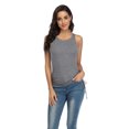 thumbnail image 4 of Beautyin Camisole à Cordon Extensible Dos Nageur Débardeur Côtelé pour Femmes, 4 of 6