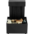 thumbnail image 1 of HLONK Indoor Water Fountain  Tabletop Waterfall Fountain  with Light  Nature Sounds  Pebbles  7‘‘, 1 of 8