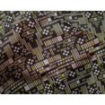 thumbnail image 4 of oneOone Silk Tabby Fabric Stripe & Square Geometric Print Fabric By The Yard 42 Inch Wide, 4 of 4