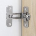 thumbnail image 1 of ORUYROP 90 Degree Locking Privacy Lock Sliding barn Door Latch Right Angle Door Clasp cam Lock (4 inches*2), 1 of 5