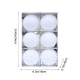 thumbnail image 3 of Christmas Decorations Indoor Christmas Decorations 6 Piece Flocked Christmas Balls Christmas Decoration SetMultiple Styles Of Christmas Tree Decorations Can Also Be Used For Other Party, 3 of 7