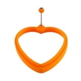 thumbnail image 1 of Agiferg Silicone Heart-shaped Rings Pancake Mold With Handles Nonstick Frying, 1 of 5