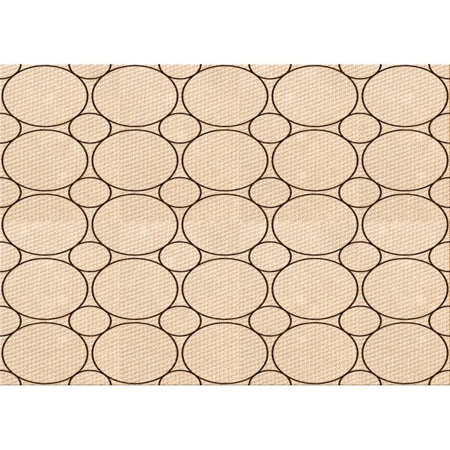 Ahgly Company Tapis Rectangulaire Lavable en Machine Intérieur Transitionnel Pérun Brun, 2 Pieds x 4 Pieds
