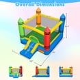 thumbnail image 3 of Costway Inflatable Bounce House Kids Jumping Castle w/ Slide Ocean Balls & 550W Blower, 3 of 10