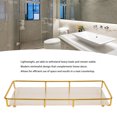 thumbnail image 4 of Bathroom Countertop Tray Stainless Steel Acrylic Modern Minimalist Design Vanity Shelf For Cosmetics Living Goods, 4 of 8