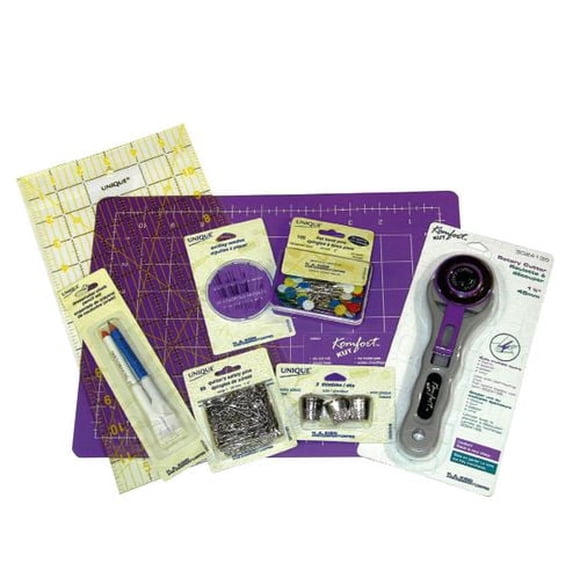 UNIQUE QUILTING Start to Quilt Kit Multi 10-Piece