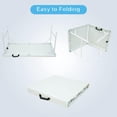 thumbnail image 1 of Folding Table, 4 Ft Adjustable Height Plastic Foldable Table, Portable Fold-In-Half Table with Handle, Lightweight Camping Table for Dining, Picnics, BBQs, Parties, Indoor, Outdoor Use, 1 of 6