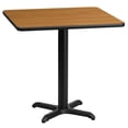 thumbnail image 1 of Flash Furniture 24" Square Natural Laminate Table Top with 22 by 22" Table Height Base, 1 of 2