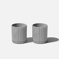 thumbnail image 1 of Veradek Mason Series Demi 6" Planter 2 Pack Grey, 1 of 8