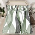 thumbnail image 2 of Erosebridal Minimalst Sheet Set Queen for Adult, Abstract Ombre Bedding Sets Queen Size, Stripes Decor 4-Piece, 2 of 7