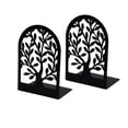 thumbnail image 2 of EGNMCR Organization and Storage, Storage Bins, Storage Containers Book Ends Metal Bookends For Shelves Decorative Tree Stopper For Heavy Books Black Ends To Hold Books For Home Office Metal bookend, 2 of 6