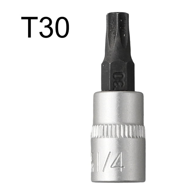 1 Pcs Torx Bit Sockets 1/4 inch Driver Star Bit T30 Screwdriver Bits Impact Bit