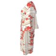 thumbnail image 4 of Robe Longue Longue Fendue à Boutons et Col en V à Fleurs pour Femmes Été, 4 of 6