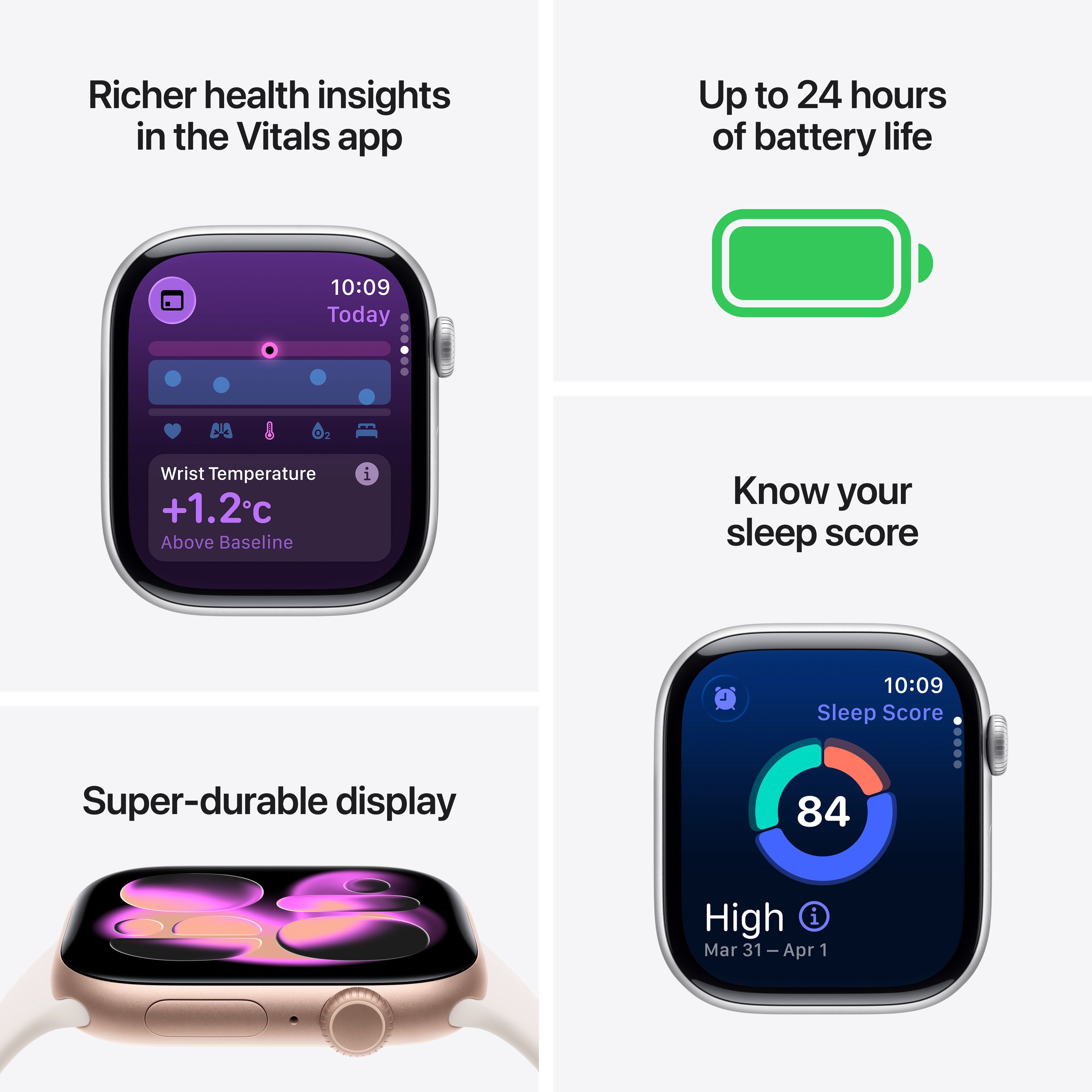 Apple Watch Series 11 GPS 42mm Space Grey Aluminium Case with Black Sport Band - M/L