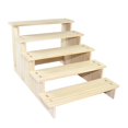thumbnail image 1 of Xuanheng Wood Display Riser Collectibles Display Stand for Ornaments Crafts Apartment 5 Layer 30cm, 1 of 8