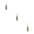 thumbnail image 4 of maskred Hexagon Column Charm Findings Handmade Holiday Hanging Pendants Crystal Necklace Earring Keychains Decorations Unakite 3Set, 4 of 6