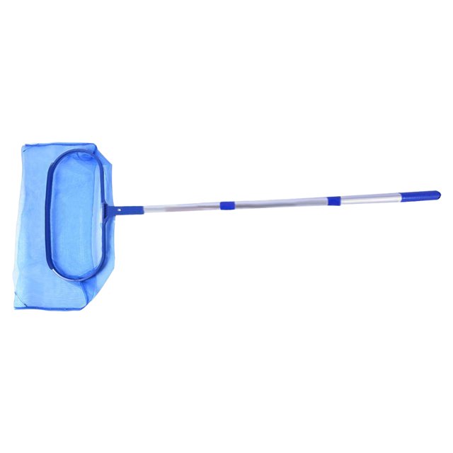 Labymos Filet d'Écumoire de Piscine avec Perche Télescopique, Râteau à Feuilles, Nettoyage Rapide des Étangs de Piscine