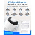 thumbnail image 4 of Waterdrop 15UB-UF 0.01 μm Ultra Filtration Under Sink Water Filter System for Baçtёria Reduction, NSF/ANSI 42 Certified, with Dedicated Faucet, 16K High Capacity, Idea for Renting, USA Tech, 4 of 9