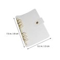 thumbnail image 2 of Binder Notebook Shell Binder Cover Scrapbook PVC Cover Refillable Planner Binder Cover A6, 2 of 8