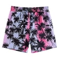 thumbnail image 1 of MIASHUI Boys Swim Trunks Summer Print Shorts Beachwear Clothes,Light Purple,6-7 Years, 1 of 6