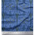 thumbnail image 1 of Soimoi Rayon Fabric Dot & Artistic Butterfly Print Fabric by Yard 42 Inch Wide, 1 of 3