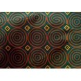thumbnail image 4 of oneOone Cotton Silk Fabric Diamond & Circle Block Print Fabric BTY 42 Inch Wide, 4 of 4