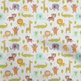 thumbnail image 1 of oneOone Rayon Light Green Fabric Kids Animal Sewing Craft Projects Fabric Prints by Yard 56 Inch Wide, 1 of 4