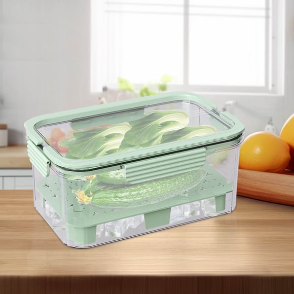 ZZkhGO Outdoor Picnic Cooler Box with Handle, Long-lasting Refrigeration Ice Bag Food Storage, Portable Leak-proof Beverage Cooler for Camping Beach Travel