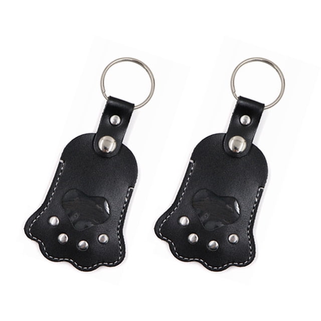 Decodeary 2 Chains, Cat Key Chains, Material, Soft Comfortable, Suitable Cat Dog black
