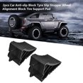 thumbnail image 4 of Wheel Chocks, 2PCS Rubber Wheel Stoppers Car Anti Slip Wheel Blocks with Handle for RV Trailer Truck Black, 4 of 7