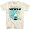 thumbnail image 1 of Jaws Neon Waves Natural Adult T-Shirt, 1 of 2
