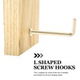 thumbnail image 3 of Luxshiny 1Set Golden Iron L Hooks Screw Designed for Secure Hanging and Easy Installation, 3 of 8