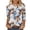 Coffee Plus Size Blouse for Women_m, variant on hopeusnice Spring Tops Crew Neck 3/4 Sleeve Floral Pattern Loose Fit Blouses for Women Dressy Casual Tunic Tops Fall Trendy Shirts Lightweight Basic Tees Green XXL
