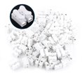 thumbnail image 4 of Quick Terminal, 100pcs Quick Splice Wire Terminals T-Tap Self-Stripping 10A 220V 2 Pin Push Quick Wire Cable Connector White Wiring Terminal Male Spade Disconnect Kit, 4 of 4