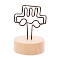 thumbnail image 2 of pdqouc Wooden Card Holders Wire Shape Table Photo Holder for Wedding Party Gatherings office Desk Versatile Desk Accessory for a touch of Class and Organization, 2 of 5