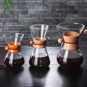 Minimalist Home Drip Coffee Maker Set with Glass Filter Cup - Compact 600ml High Coffee Pot for Small Households, Portable Design, Affordable Daily Brewing Solution for Modern Kitchens