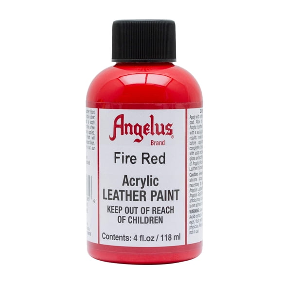 Angelus Acrylic Leather Paint Fire Red 4oz